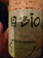Rijstwafels Galettes de riz met sesam - au sésame