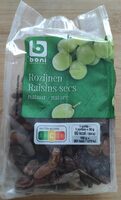 Rozijnen Raisins secs nature