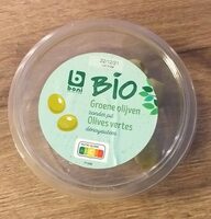 Olives vertes dénoyautées - Bio