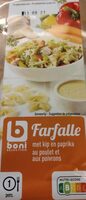 Farfalle au poulet et aux paprika