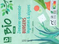 Burgers légumes & algues