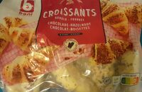 Croissants fourrés chocolat-noisettes
