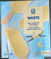 Glaces À La Vanille Enrobés De Chocolat Blanc
