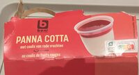 Panna cotta au coulis de fruits rouges