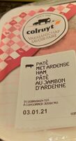 Paté au jambon d'Ardenne