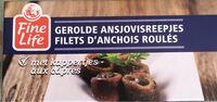Filets d'anchois roulés