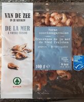 Crevettes de la mer du Nord fraîches