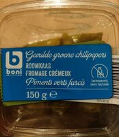 Piments verts farcis fromage crémeux