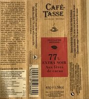 Chocolat Extra Noir 77% Aux Fèves De Cacao
