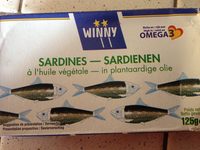 Sardines à l'huile végétale