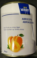 Abricots demi-fruits au sirop léger