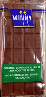 Chocolat de ménage au lait et aux noisettes brisées