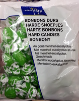 Bonbons durs au goût menthol eucalyptus