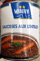 Saucisses aux lentilles