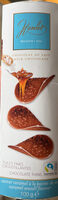 Milk, chocolate crispy flakes with sea salt and caramel