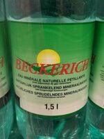 Eau minérale naturelle pétillante