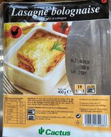 Lasagne bolognaise au poulet et estragon