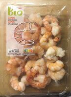 Scampis cuits et decortiqués
