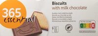 Biscuits with milk chocolate