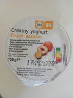 Yaourt crémeux pêche & fruit de la passion