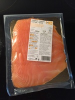Smoked Atlantic salmon, sliced