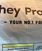 Whey Protein Banana Milkshake flavour