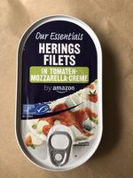 Herings-Filet in Tomaten-Mozarella-Creme