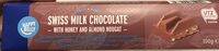 Chocolat au lait suisse au nougat