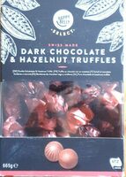 Truffes au chocolat noir noisettes moulues fourrage onctueux