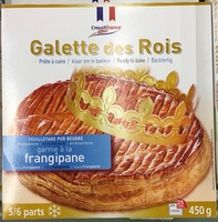 Galette des Rois garnie à la frangipane