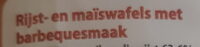 Rijstwafels met barbecuesmaak