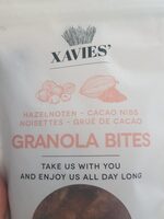 Xavies' granola bites noisettes et chocolat