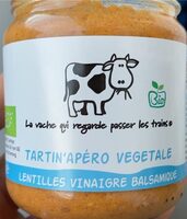 Tartin’apero vegetale lentille vinaigre balsamique