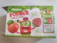 Materne Pocket fraises + pommes belges