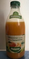 Jus de clementines pressées