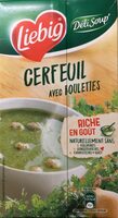 Soupe cerfeuil avec boulettes