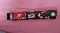 Bar de chocolat noir noisettes entières