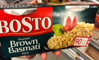 Steamed brown basmati