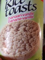 Galette de riz banane-vanille