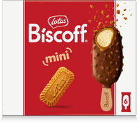 LOTUS BISCOFF Glace Mini Bâtonnets - Speculoos Chocolat au lait - 276g (6x60ml)