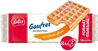 Gaufres aux oeufs frais au sucre glace