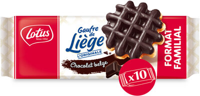 LOTUS Gaufre de Liège Format Familial Chocolat 518g (10x1p)