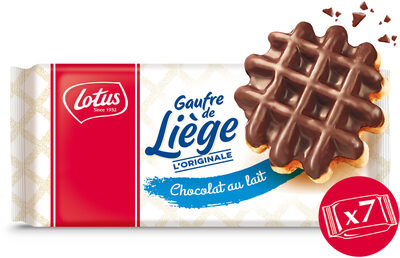 LOTUS Gaufre de Liège Chocolat au lait 363g (7x1p)