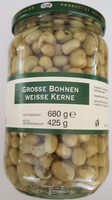 Große Bohnen weisse Kerne