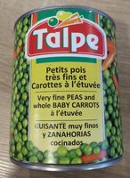 Petits pois très fins et carottes à l'étuvée