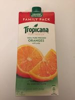 Pure Premium 100% Pressed Oranges with Pulp (Family Pack)