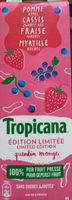 Jus pomme, cassis, fraise, myrtille