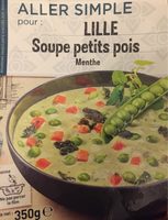 Soupe petits pois menthe