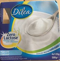 DILEA ZERO LACTOSE yoghurt natuur