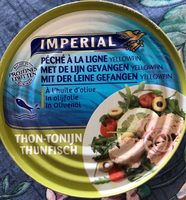 Thon à l'huile olive pêché à la ligne